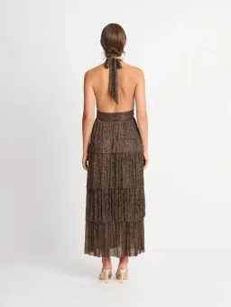 Sheike Galaxy Dress Metallic Gold Size 6 for rent on The Volte - image 2