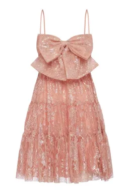 Alice McCall Slow Drives Bow Mini Dress Blush Size 12 for rent on The Volte - image 4