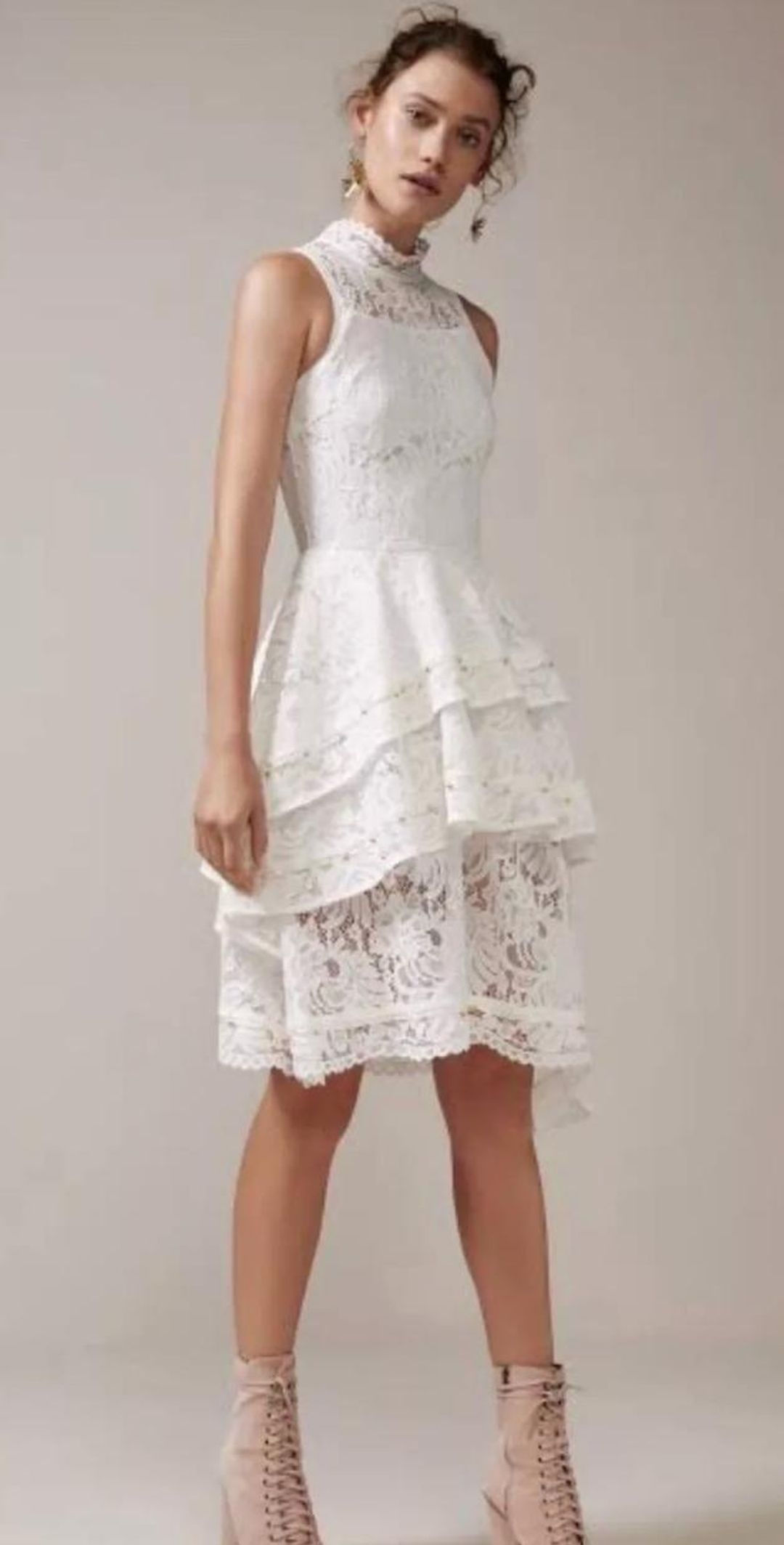 Keepsake The Label -Star Cross Lace Ivory Dress Size 10 for rent on The Volte - main image