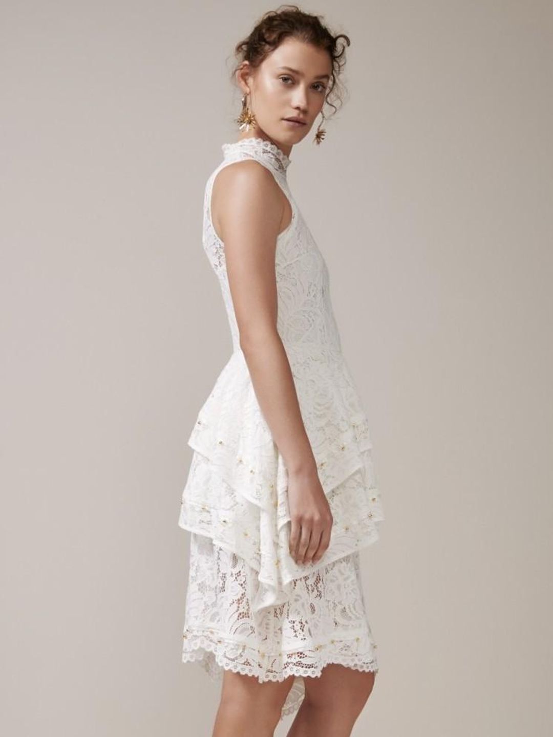 Keepsake The Label -Star Cross Lace Ivory Dress Size 10 for rent on The Volte - main image