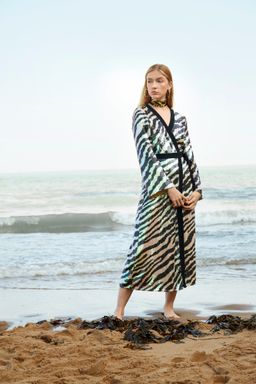 Rixo London Gigi Tiger Sequin Dress Midi Size 12 for rent on The Volte - image 4