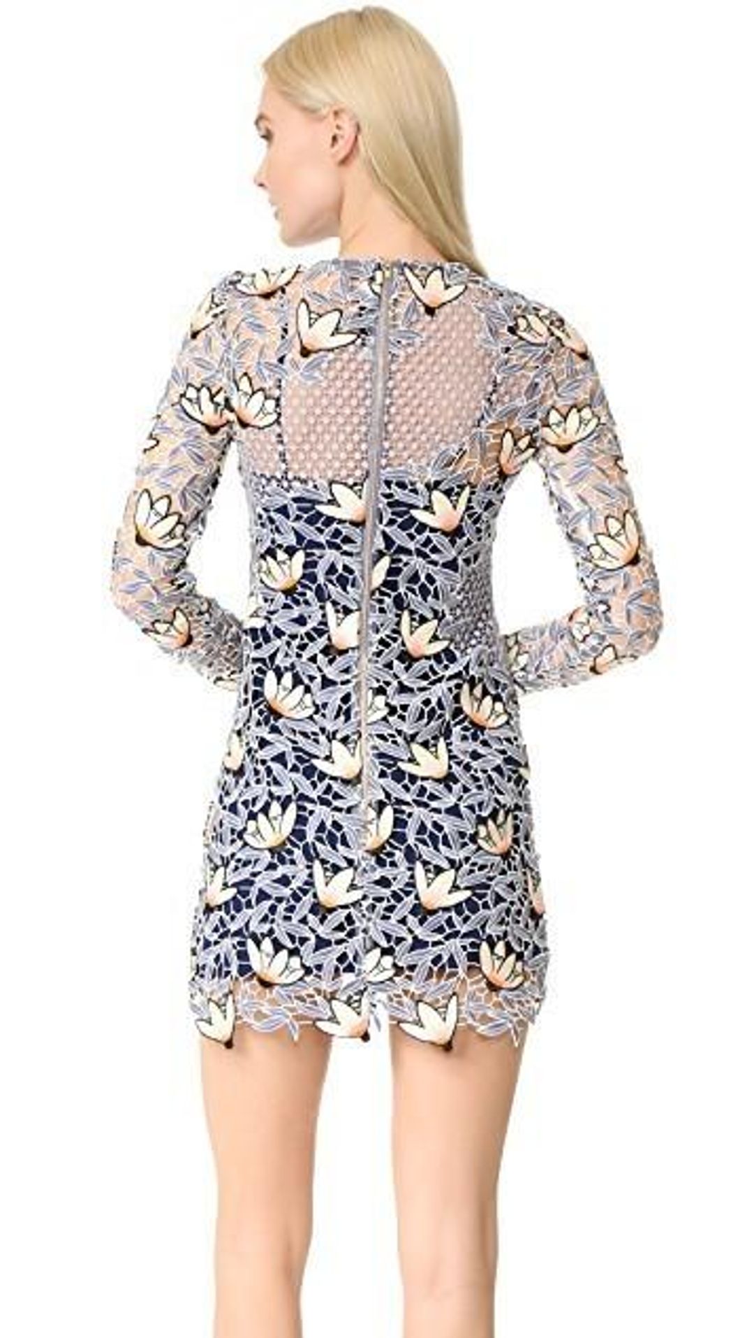 Self Portrait Guipure Lace Mini Dress Size 10 for rent on The Volte - main image