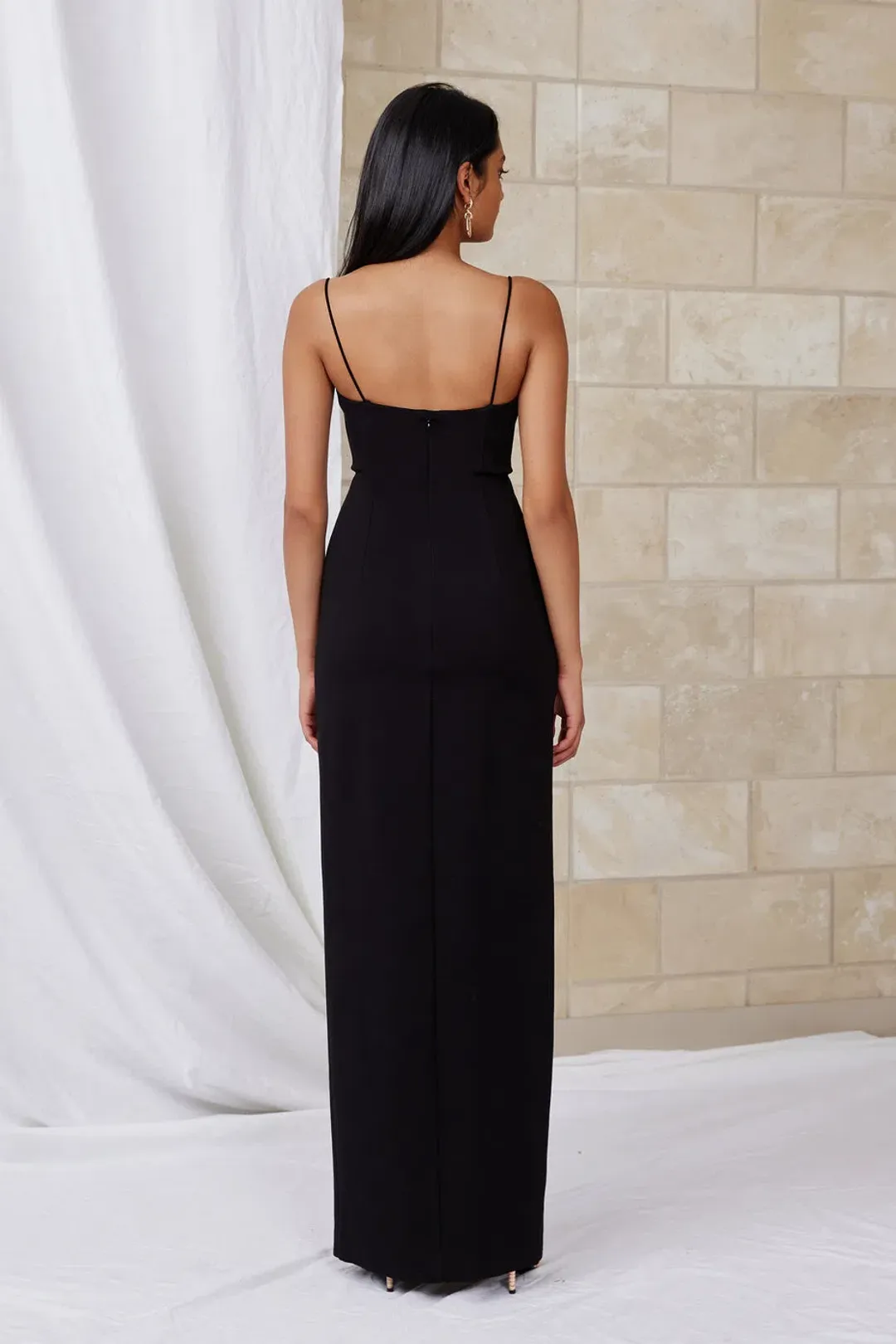 Lexi Tory Dress in Black Size 6 for rent on The Volte - main image