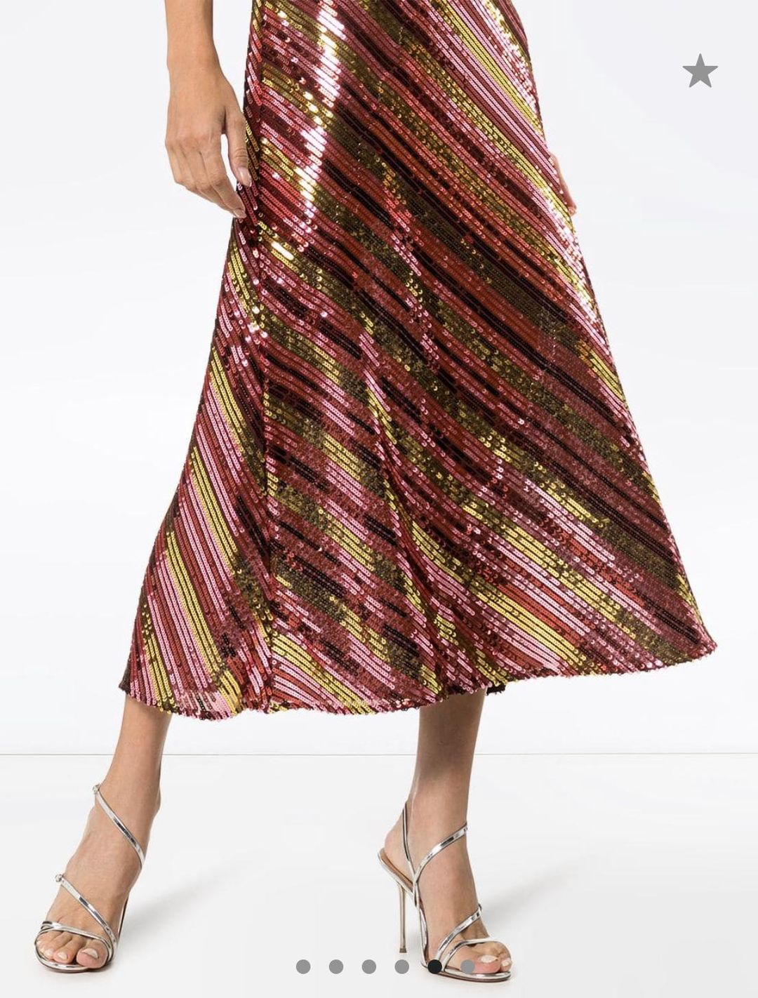 Rixo Sylie sequinned embellished midi dress Size 12 for rent on The Volte - main image