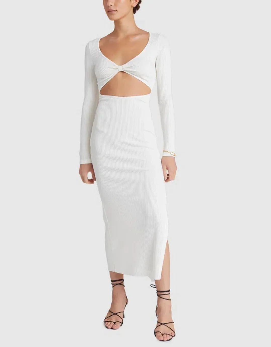 Bec & Bridge Della Vita Midi Dress White Size 6 for rent on The Volte - main image