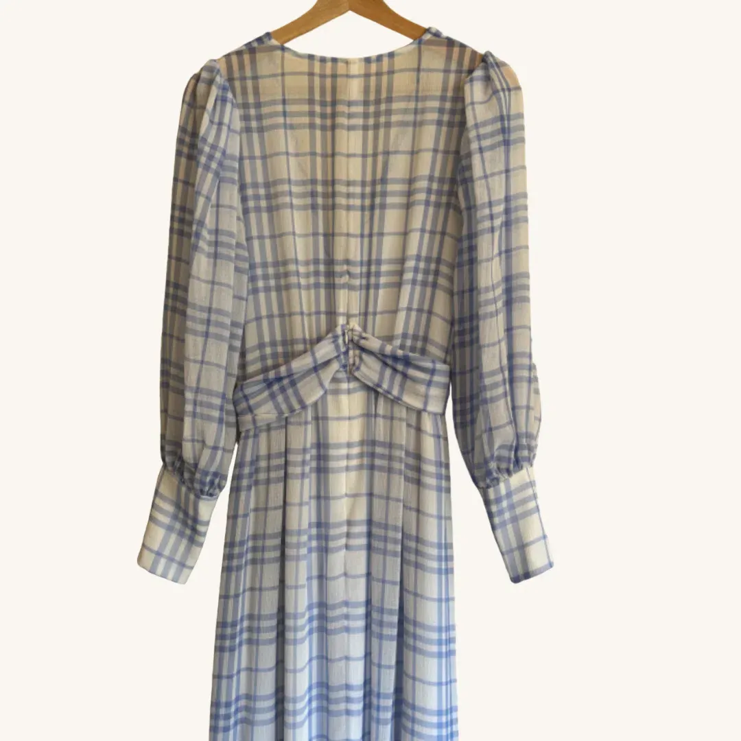 Bec & Bridge Alexa Gingham Maxi Dress Print Size AU 8 for rent on The Volte - main image