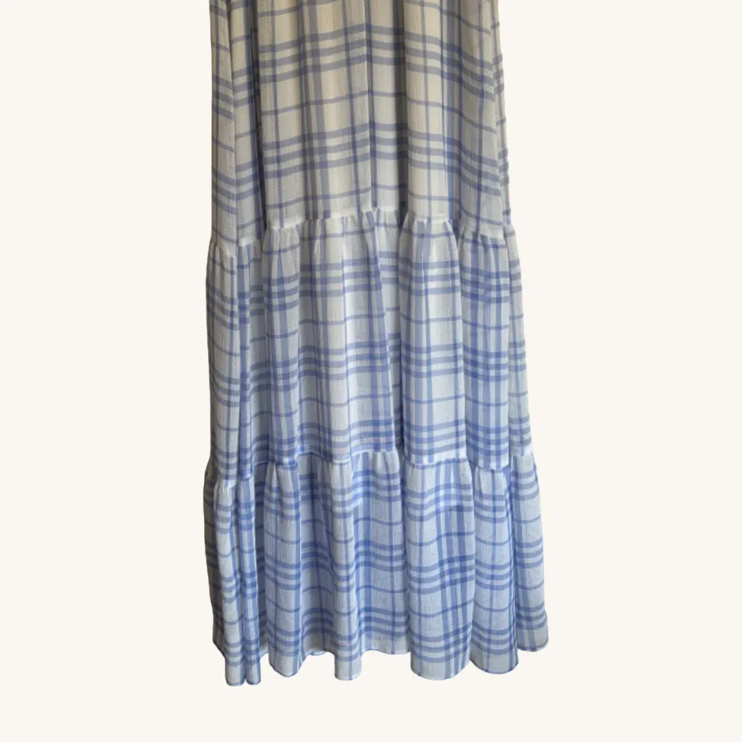 Bec & Bridge Alexa Gingham Maxi Dress Print Size AU 8 for rent on The Volte - main image