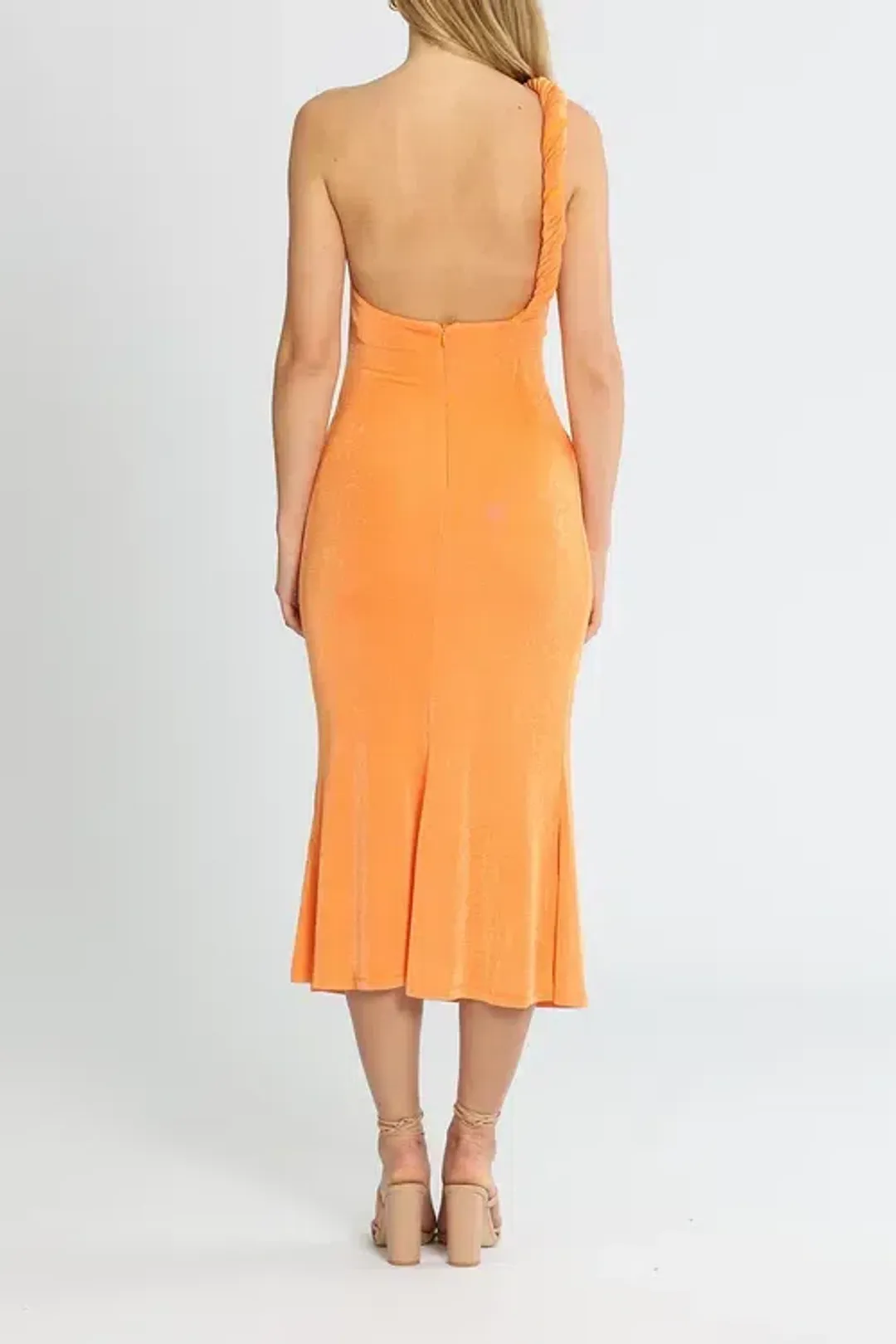 Misha Dune Dress Orange Size 8/S for rent on The Volte - main image