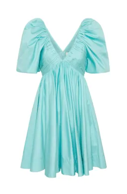 Aje   Gabrielle Plunge Mini Dress   Spearmint Blue   Size 8 / S for rent on The Volte - image 4