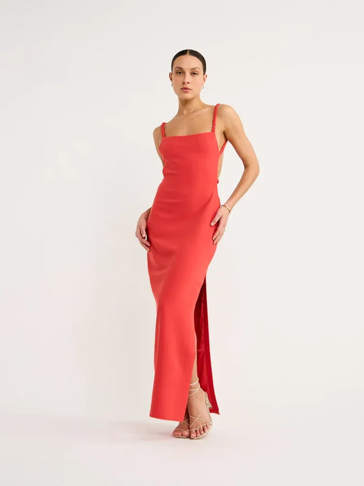 Sir the Label Spoerri Backless Gown Red Size 1 / AU 8 for rent on The Volte - main image