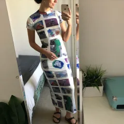 With Jean Morphe Maxi Dress Print Size XS / AU 6 for rent on The Volte - image 2