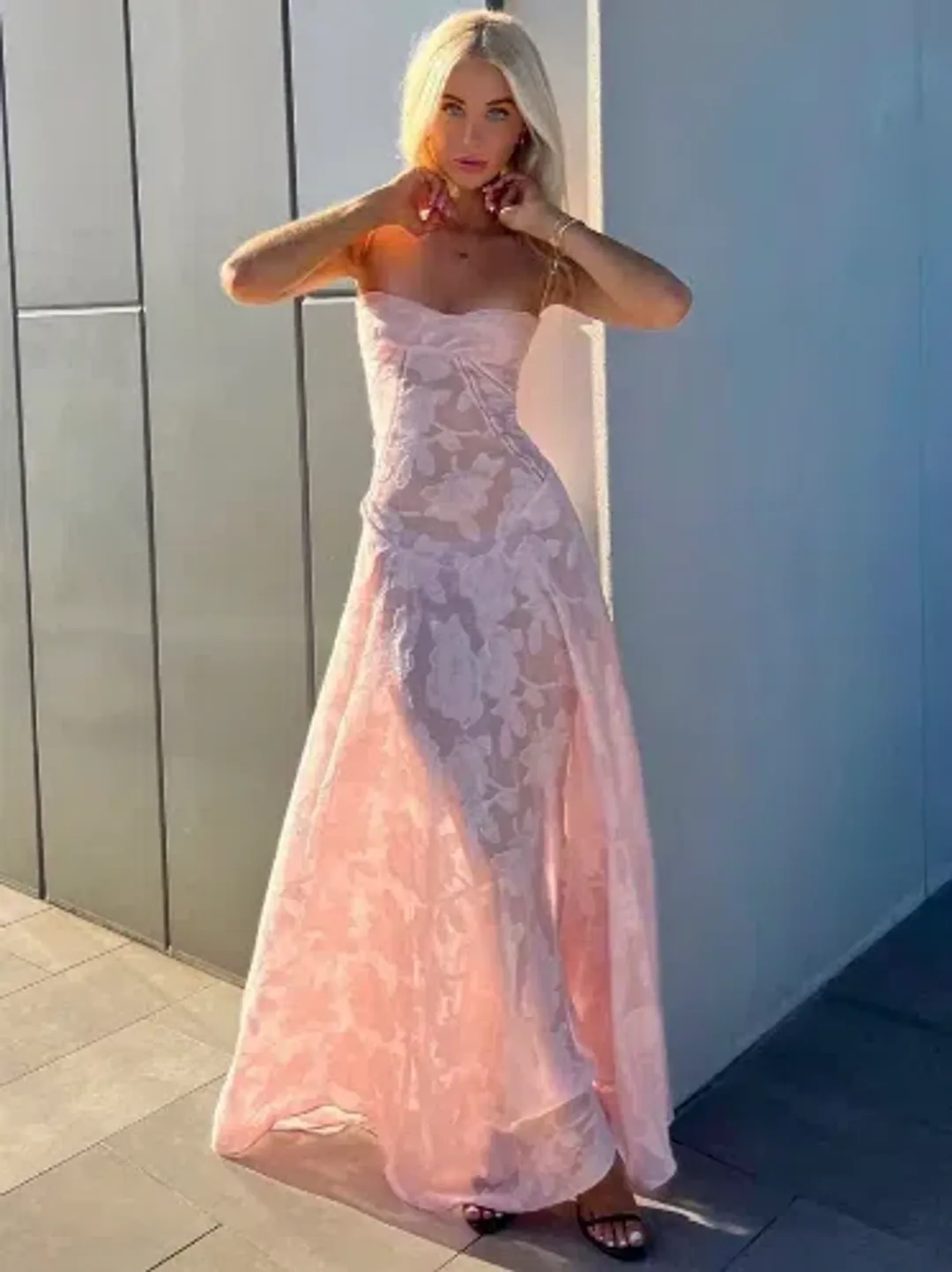 House Of CB Seren Dress Pink Size AU 8 for rent on The Volte - main image