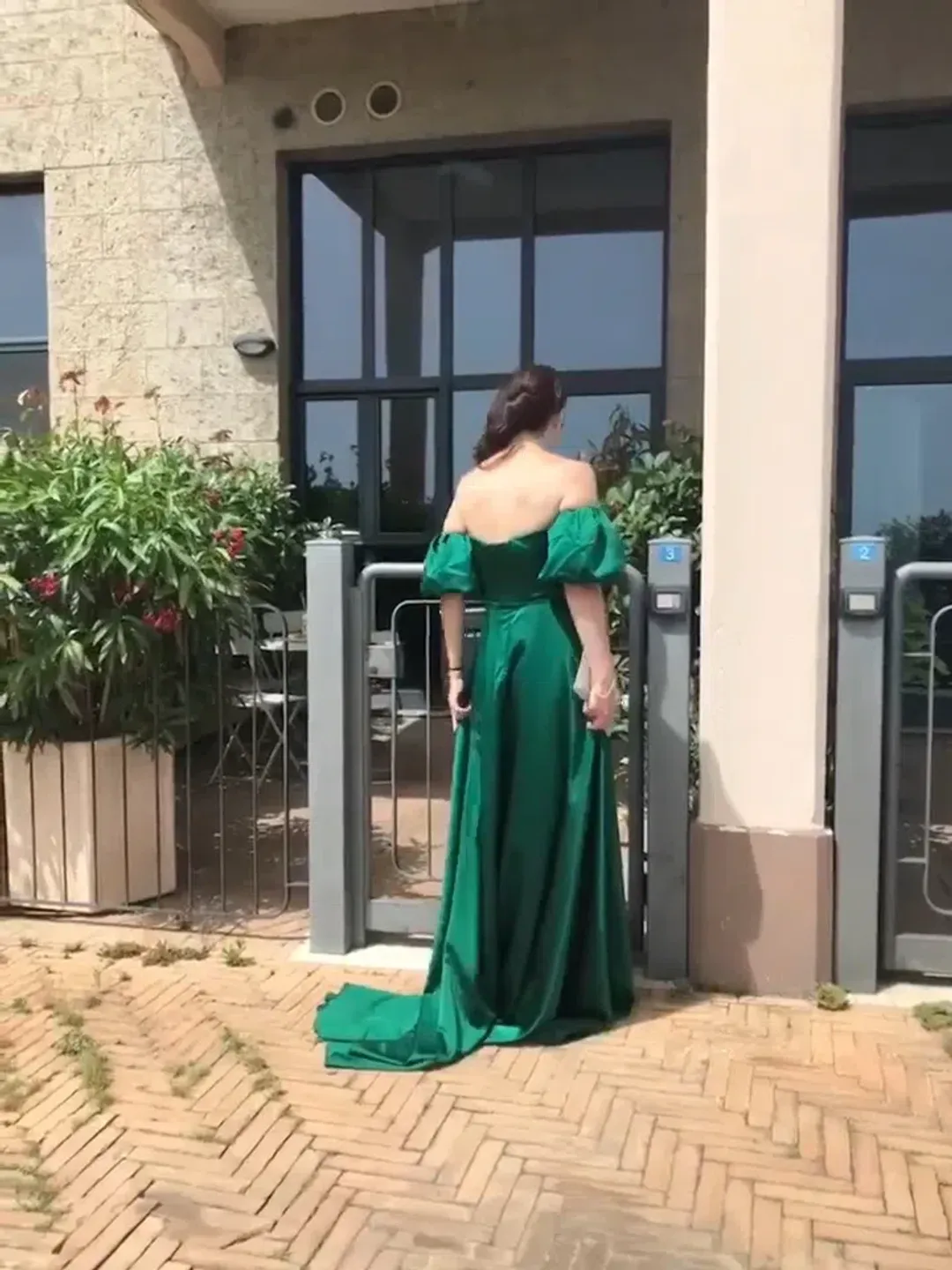 Sherri Hill 55253 Long Gown Emerald Size 10 for rent on The Volte - main image
