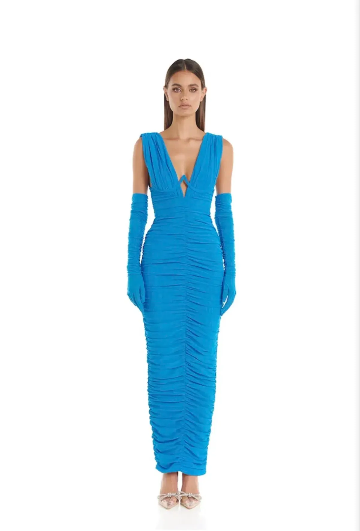 Eliya Anna Maxi With Gloves Blue Size 10 for rent on The Volte - main image