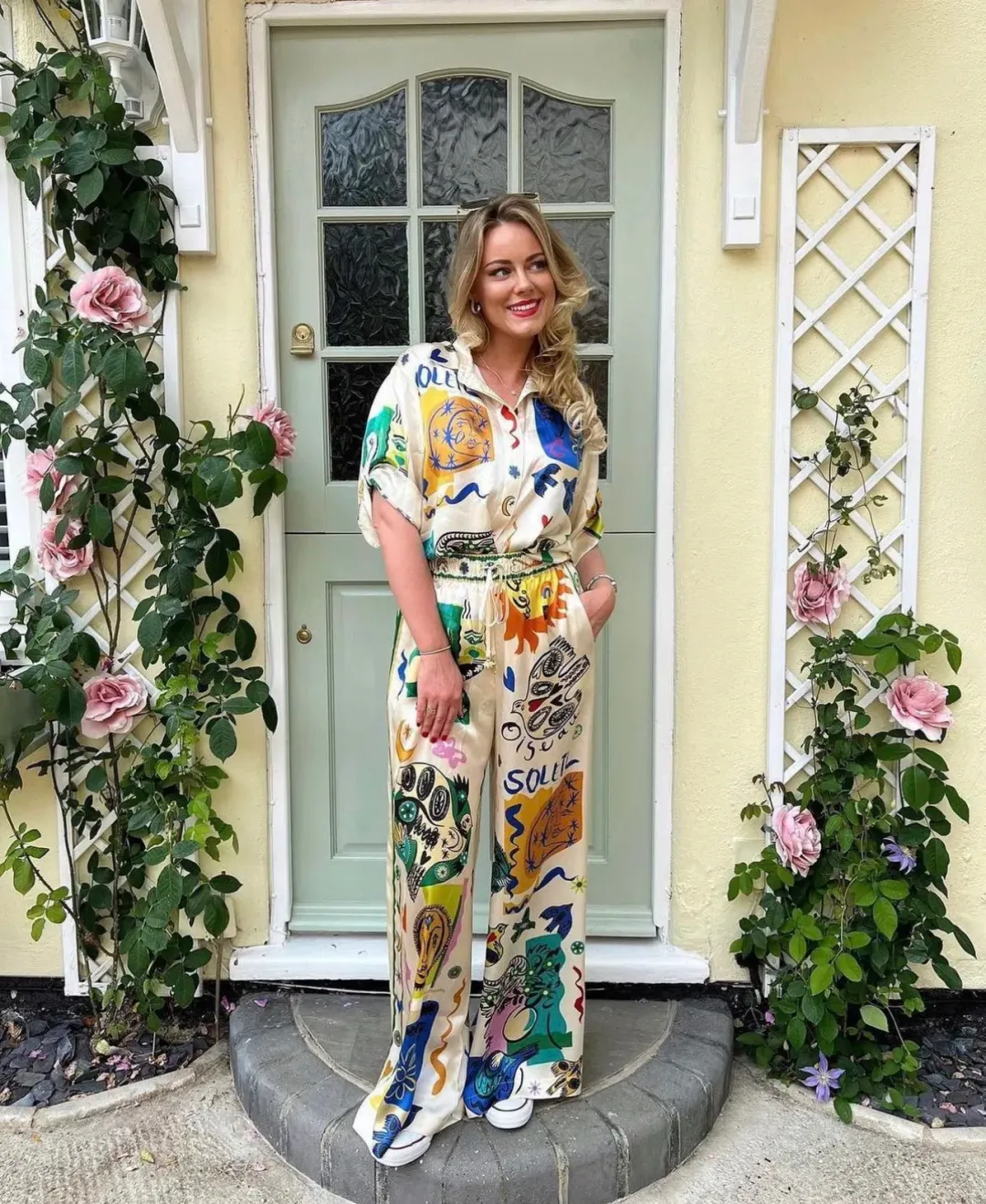 Alemais Soleil Set Multi Print Size 10 for rent on The Volte - main image