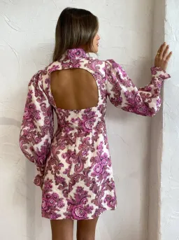 Alemais Isla Mini Dress Floral Size 14 for rent on The Volte - image 3