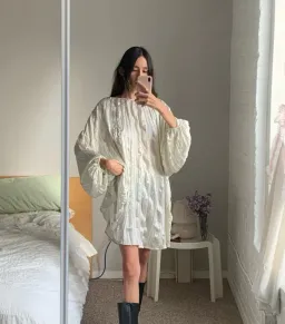 Local Woman Satin Crinkle Mini Dress One Size  for rent on The Volte - image 1