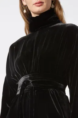 Scanlan Theodore The Velvet Dress in Black in Size 10 for rent on The Volte - image 3