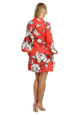 Leo and Lin Luminous Linen Mini Dress Imperial Size AU 12 for rent on The Volte - image 2