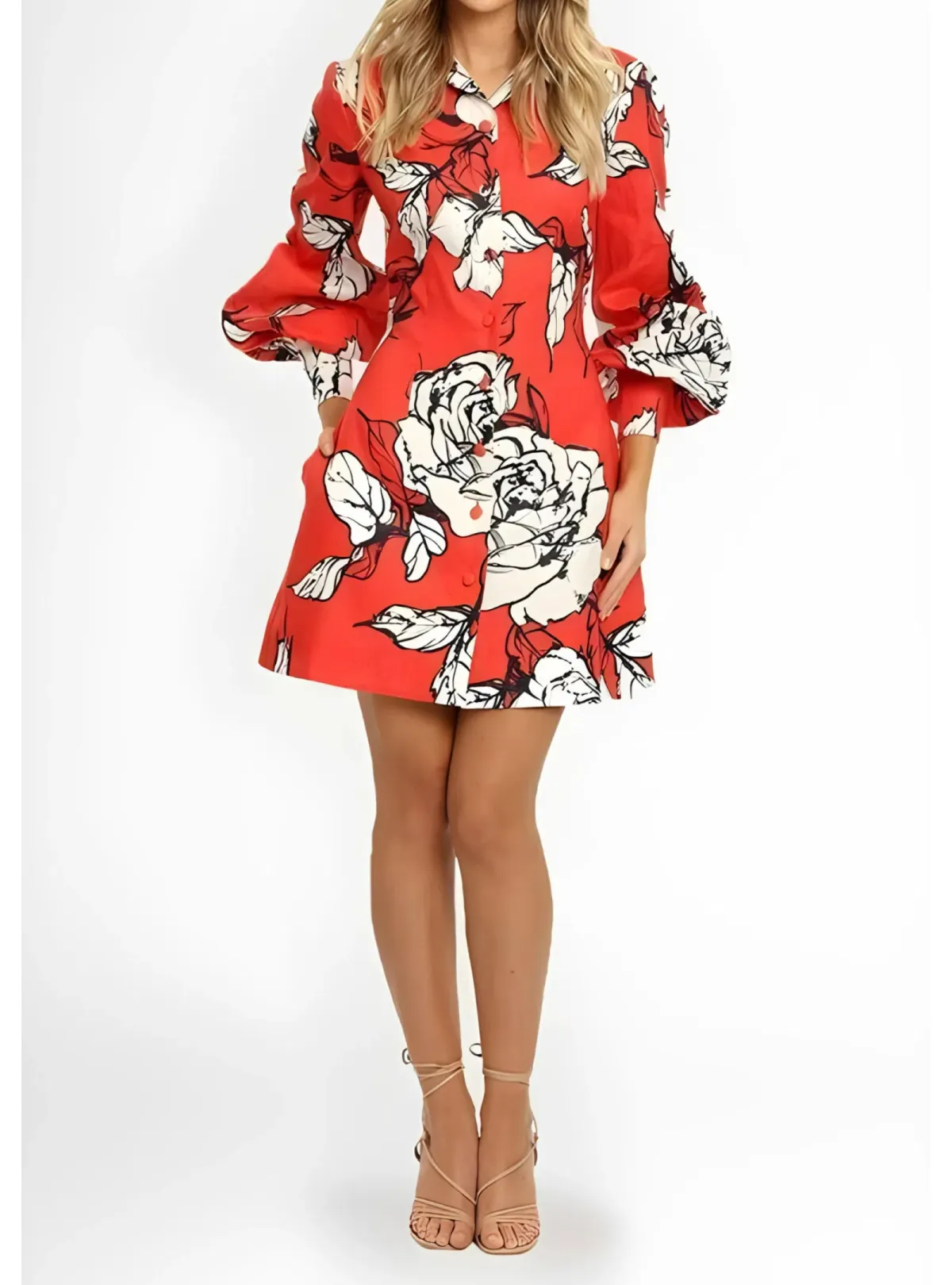 Leo and Lin Luminous Linen Mini Dress Imperial Size AU 12 for rent on The Volte - main image