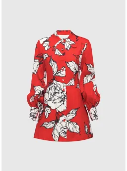 Leo and Lin Luminous Linen Mini Dress Imperial Size AU 12 for rent on The Volte - image 4
