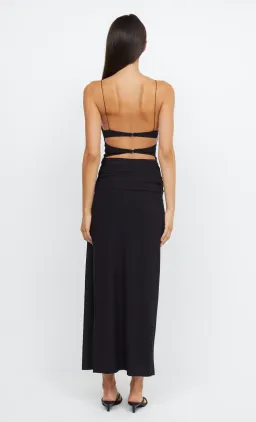 Bec & Bridge Montana Twist Maxi Dress  Black Size 6  for rent on The Volte - image 3