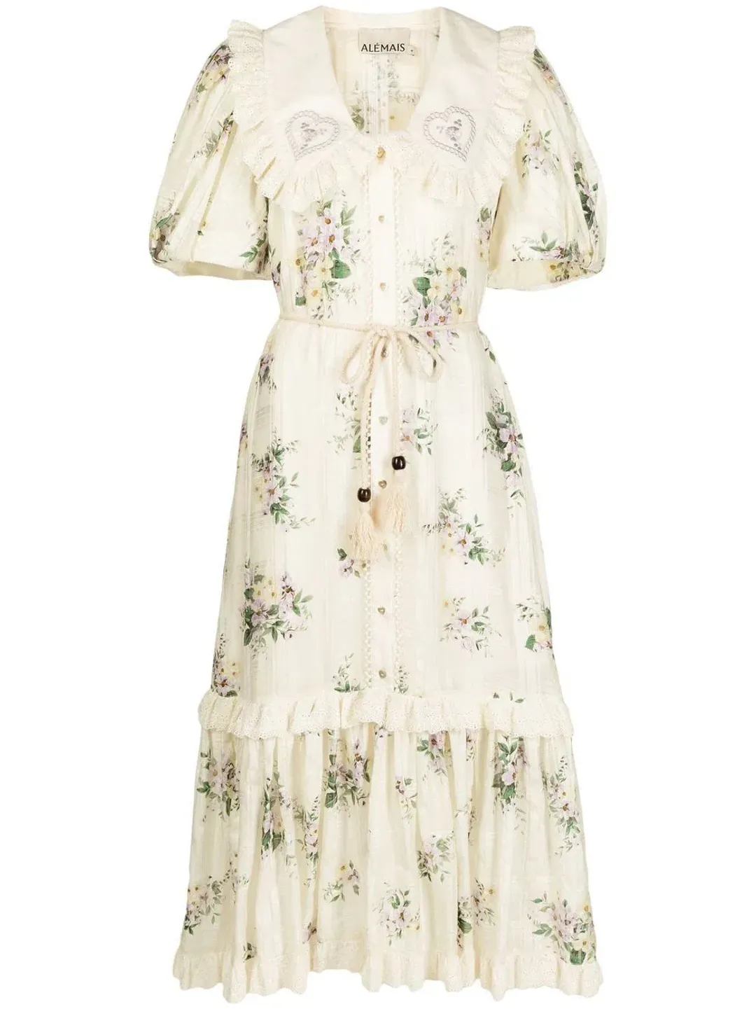 Alemais Margot Midi Dress Floral Size 12 for rent on The Volte - main image