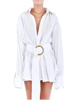 Bamba Titan Shirt Dress Canvas Size XS/S AU 6/8 for rent on The Volte - image 1