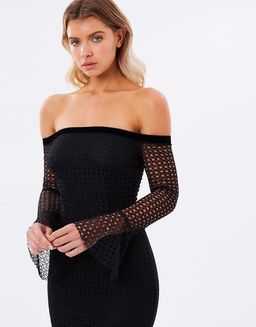 Bec & Bridge Zinnia Off the Shoulder Dress Black Size AU 10 for rent on The Volte - image 2