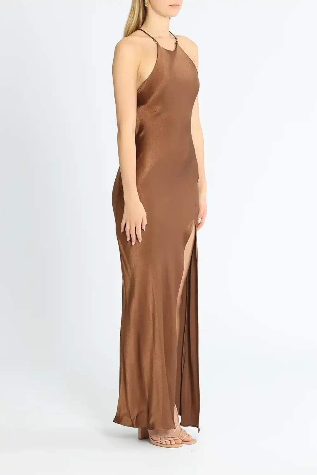 Bec & BridgeAnnika Maxi Dress Brown Size 12 for rent on The Volte - main image