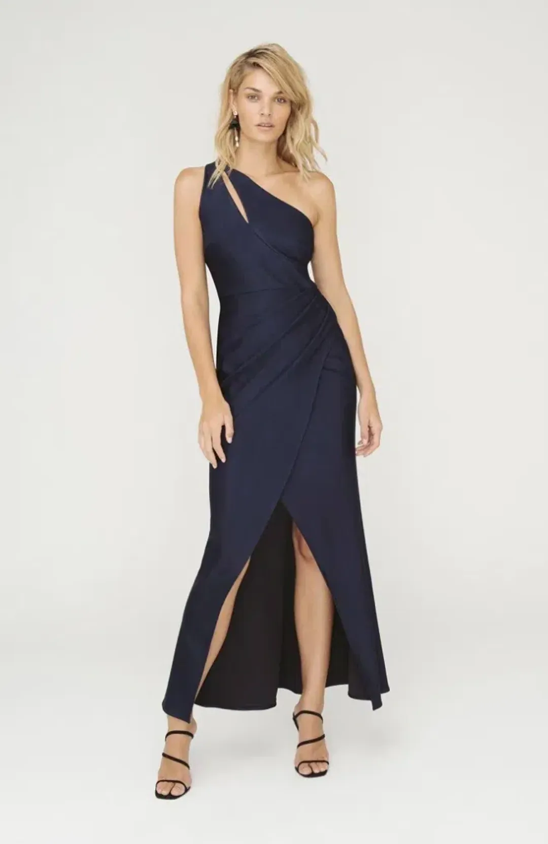Sheike Matrix Maxi Dress Navy Size 10 for rent on The Volte - main image