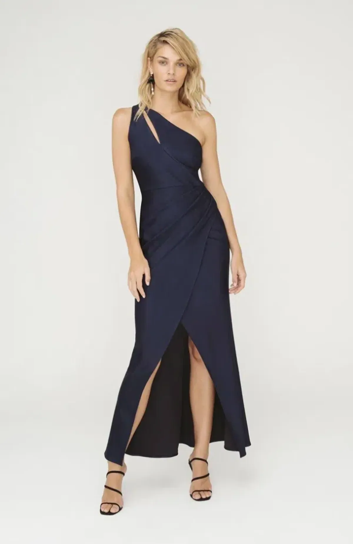 Sheike Matrix Maxi Dress Navy Size 10 for rent on The Volte - main image