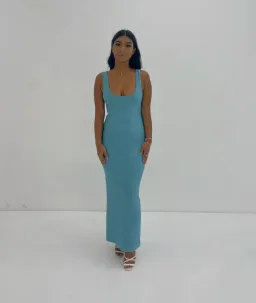 Herve Leger Bandage Midi Dress Blue Size S / AU 8 for rent on The Volte - image 5