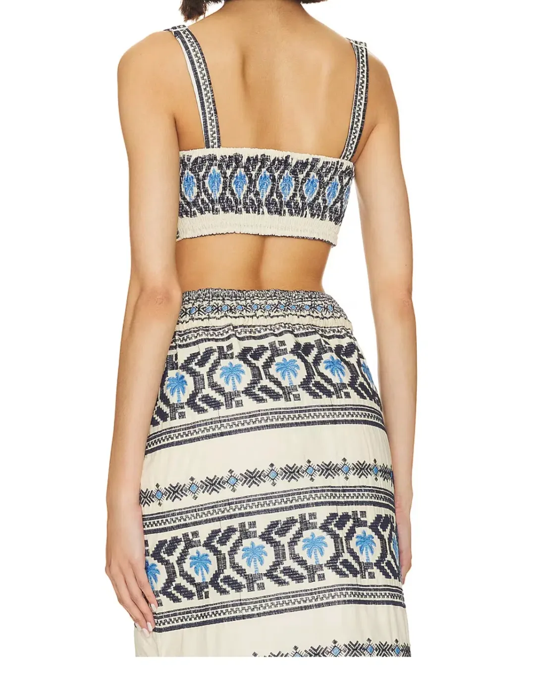 Johanna Ortiz Breeze Crop Top & Namtrik Maxi Skirt Set Print Size 8 for rent on The Volte - main image