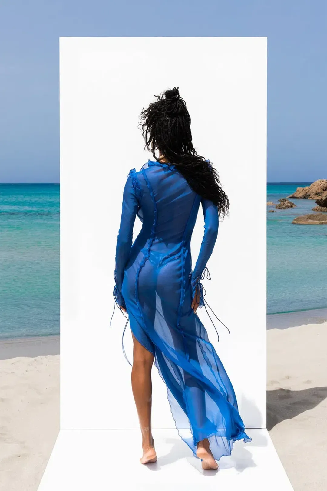 Rat & Boa Farretti Maxi Dress Blue Size 8 for rent on The Volte - main image