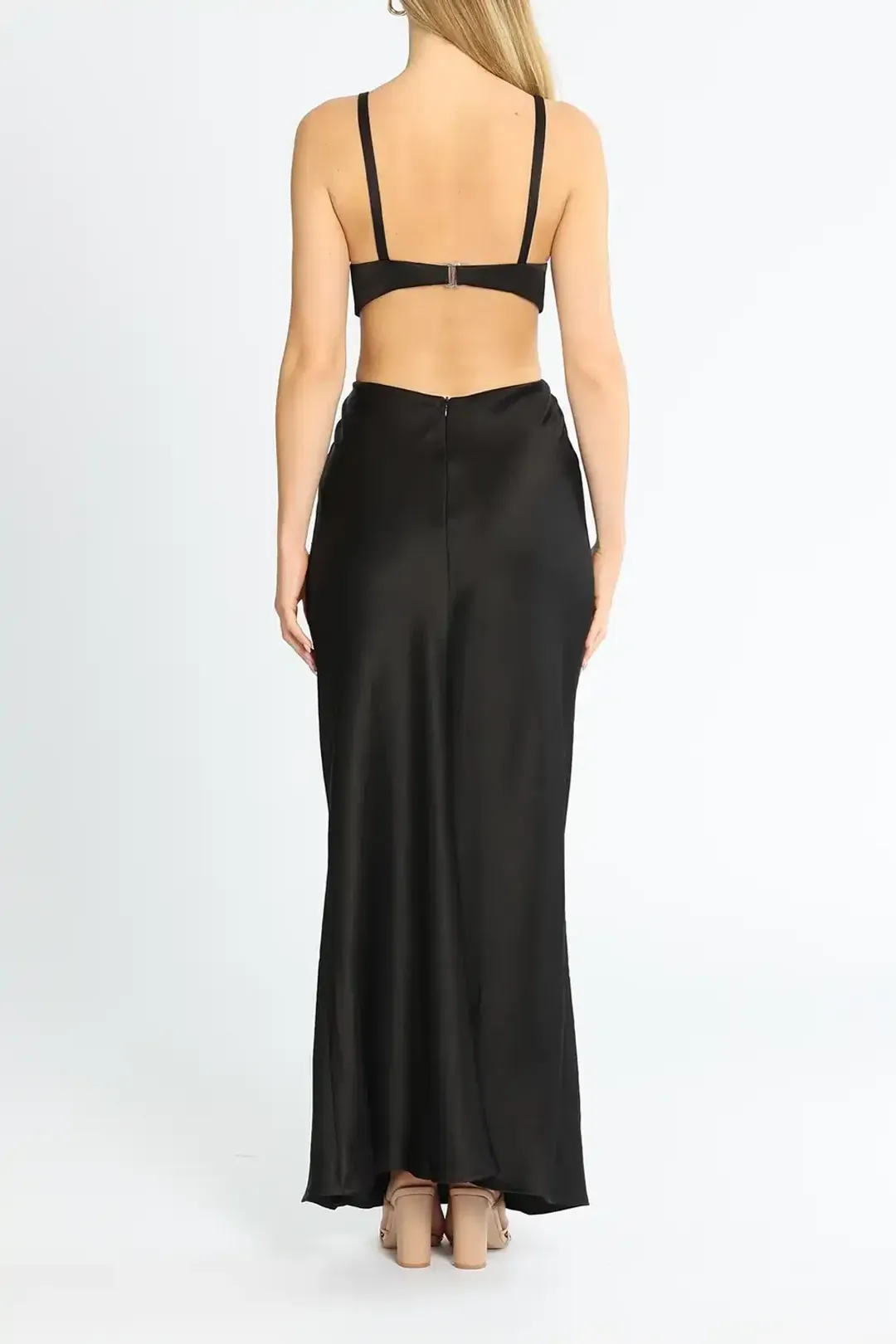Bec & Bridge Felix Maxi Dress Black Size AU 6 for rent on The Volte - main image