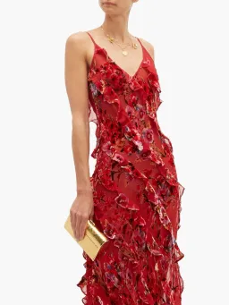 Rat & Boa Maribou Dress Red Floral Size XS/ Au 6 for rent on The Volte - image 2