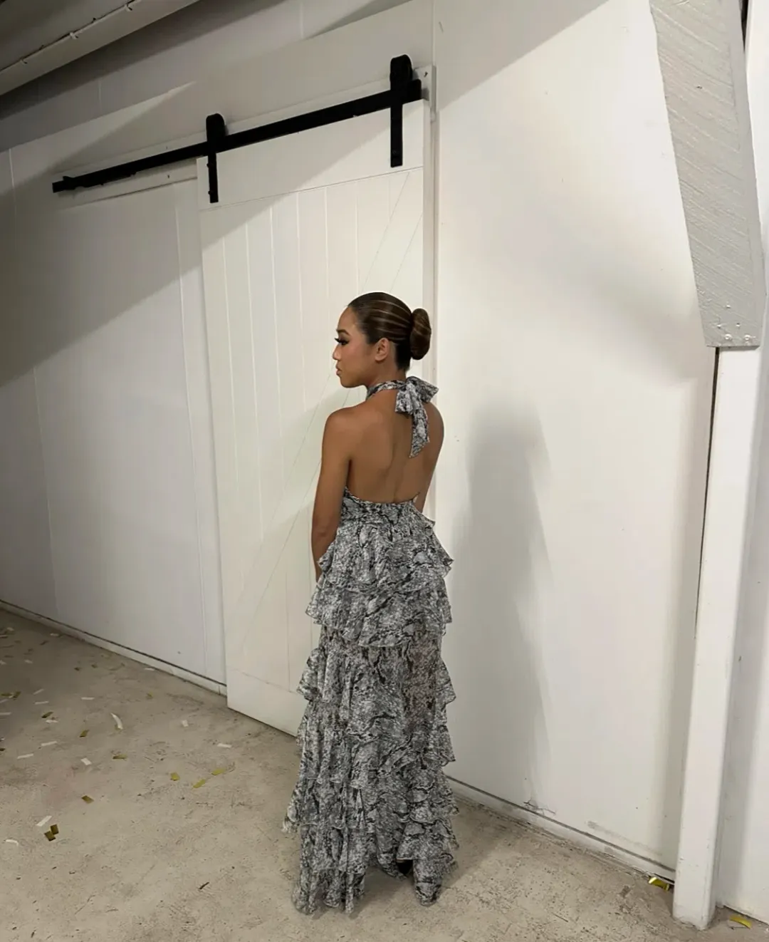 Derma Department Oscar Maxi Dress Snakeskin XS/6 for rent on The Volte - main image