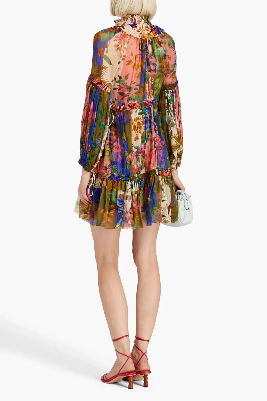 Zimmermann Tropicana Lantern Mini Spliced Multi Size 0 / AU 8 for rent on The Volte - main image