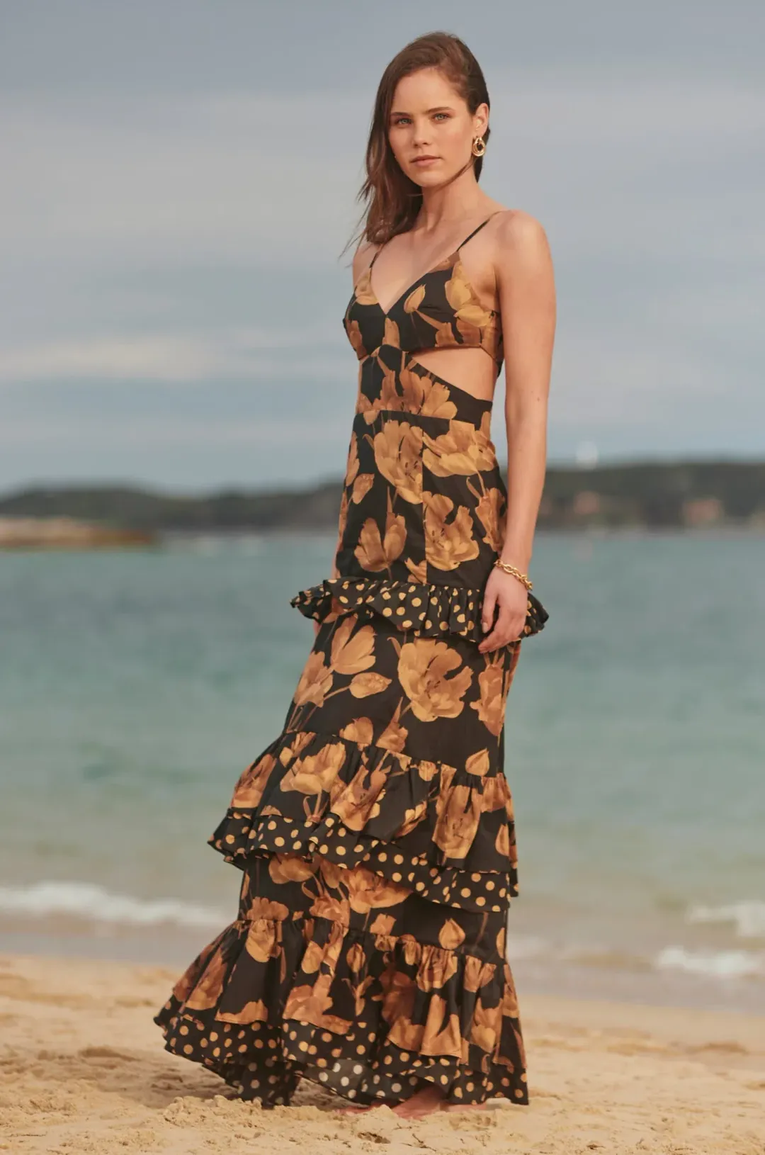 Sonya Moda Valentina Gown Floral Size 8 for rent on The Volte - main image