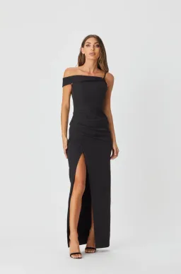 Bianca & Bridgett Athena Dress Black Size 12  for rent on The Volte - image 1