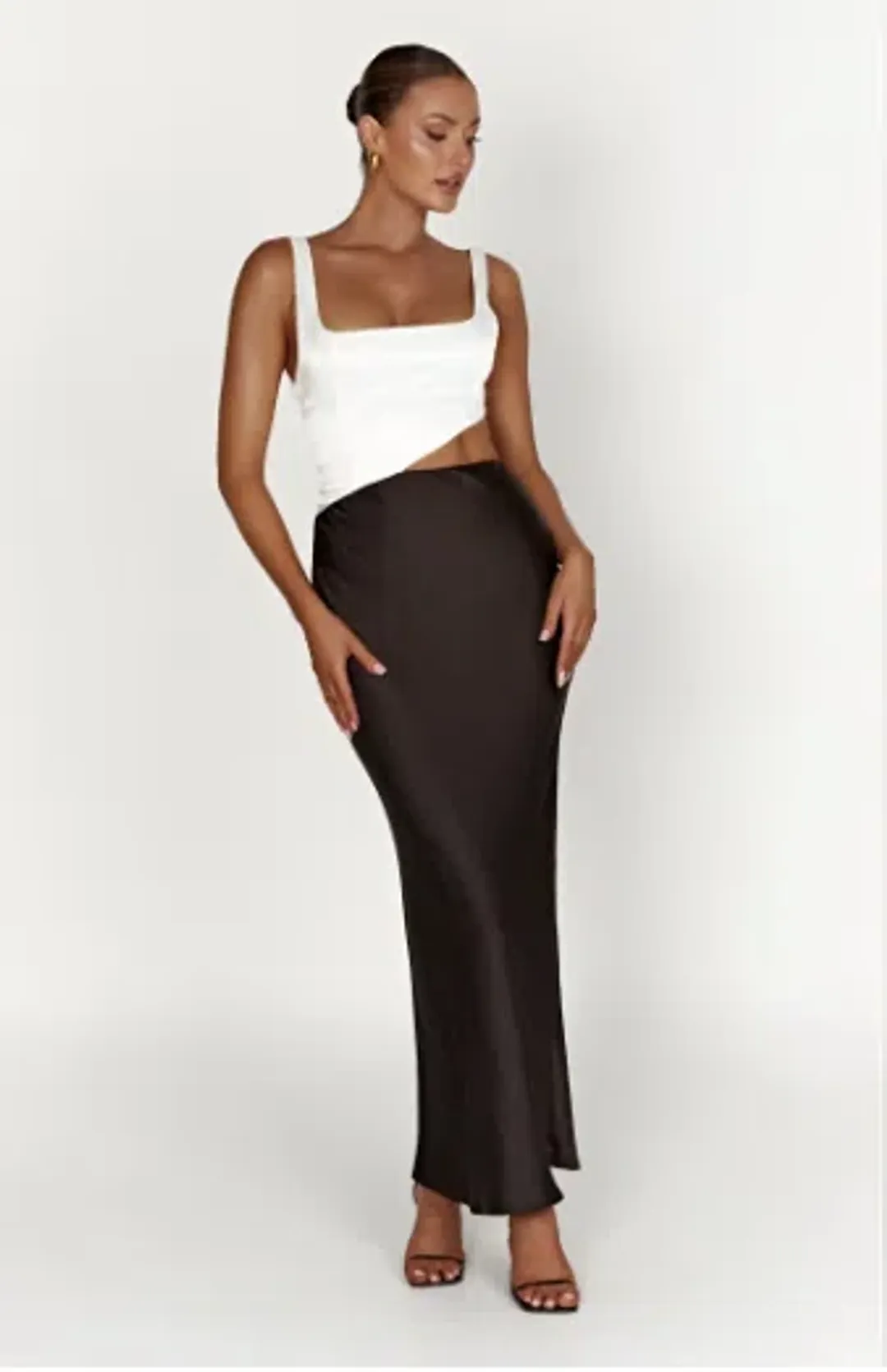 MESHKI Gianna Two Toned Maxi Dress Size M/Au 10 for rent on The Volte - main image