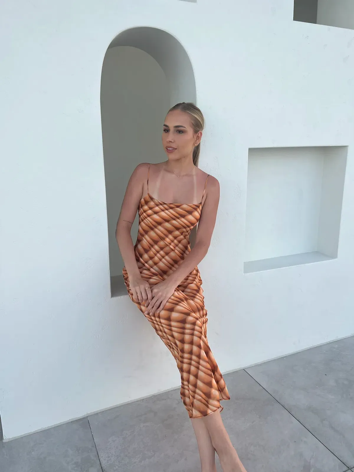 Bec & Bridge Soleil Slip Maxi Dress Print Size 8 for rent on The Volte - main image