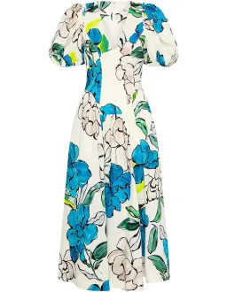 Aje Pedestal Corseted Midi Dress Floral Size 16 for rent on The Volte - image 5