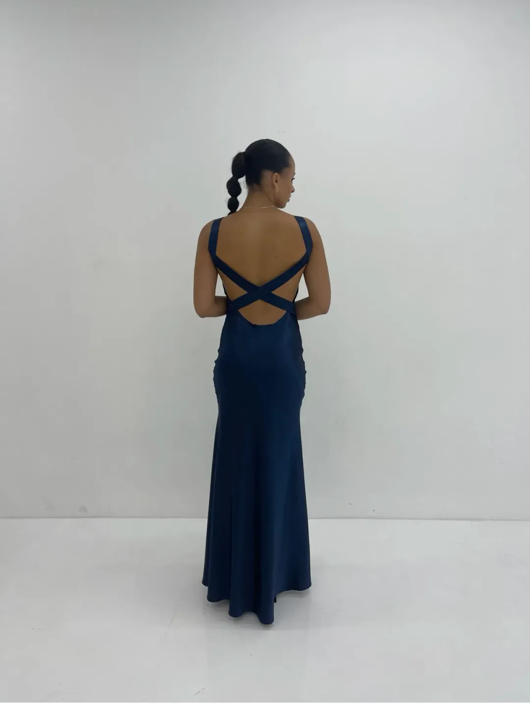 Frankie Lane the Label Delphi Gown Blue Size 8 for rent on The Volte - main image
