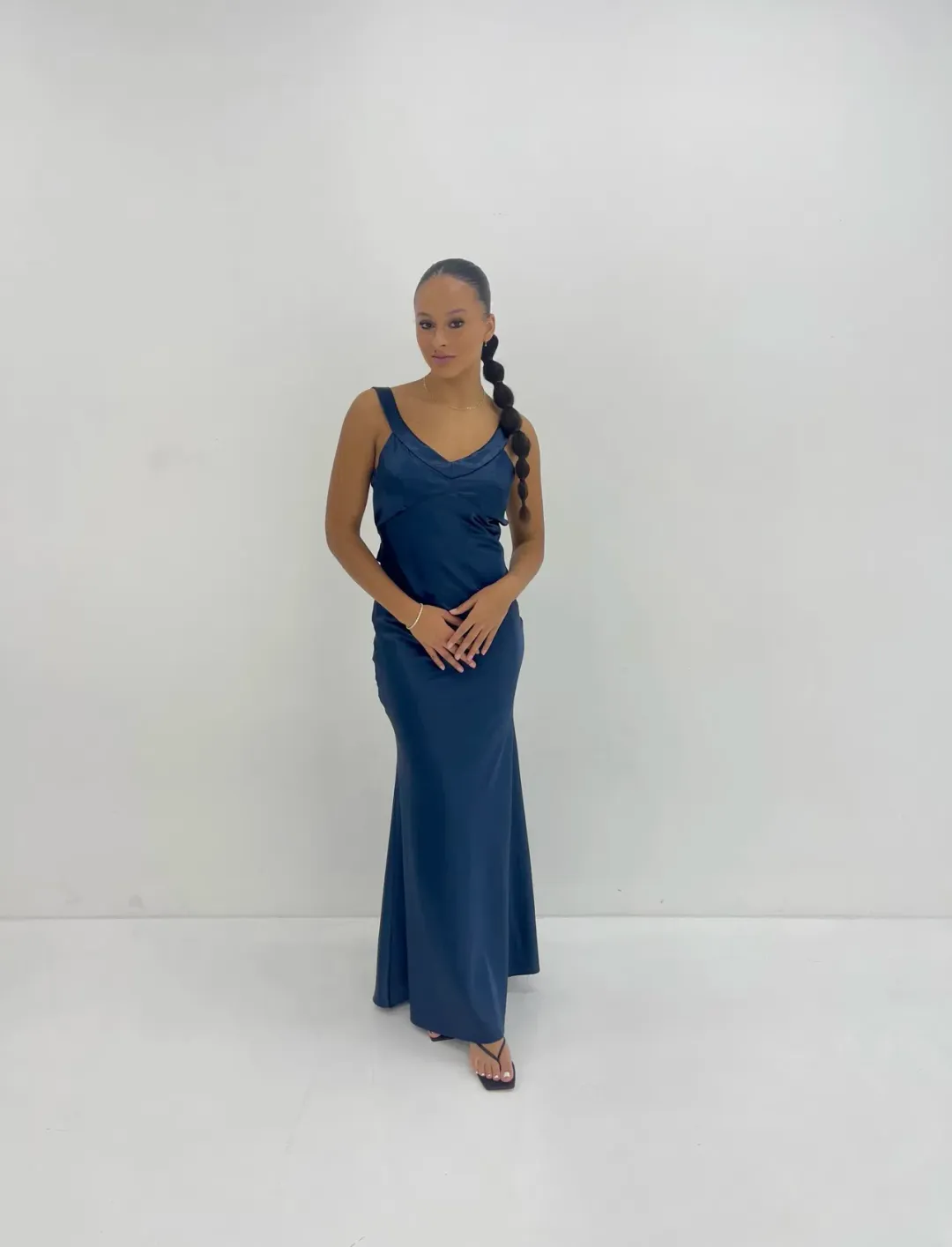 Frankie Lane the Label Delphi Gown Blue Size 8 for rent on The Volte - main image