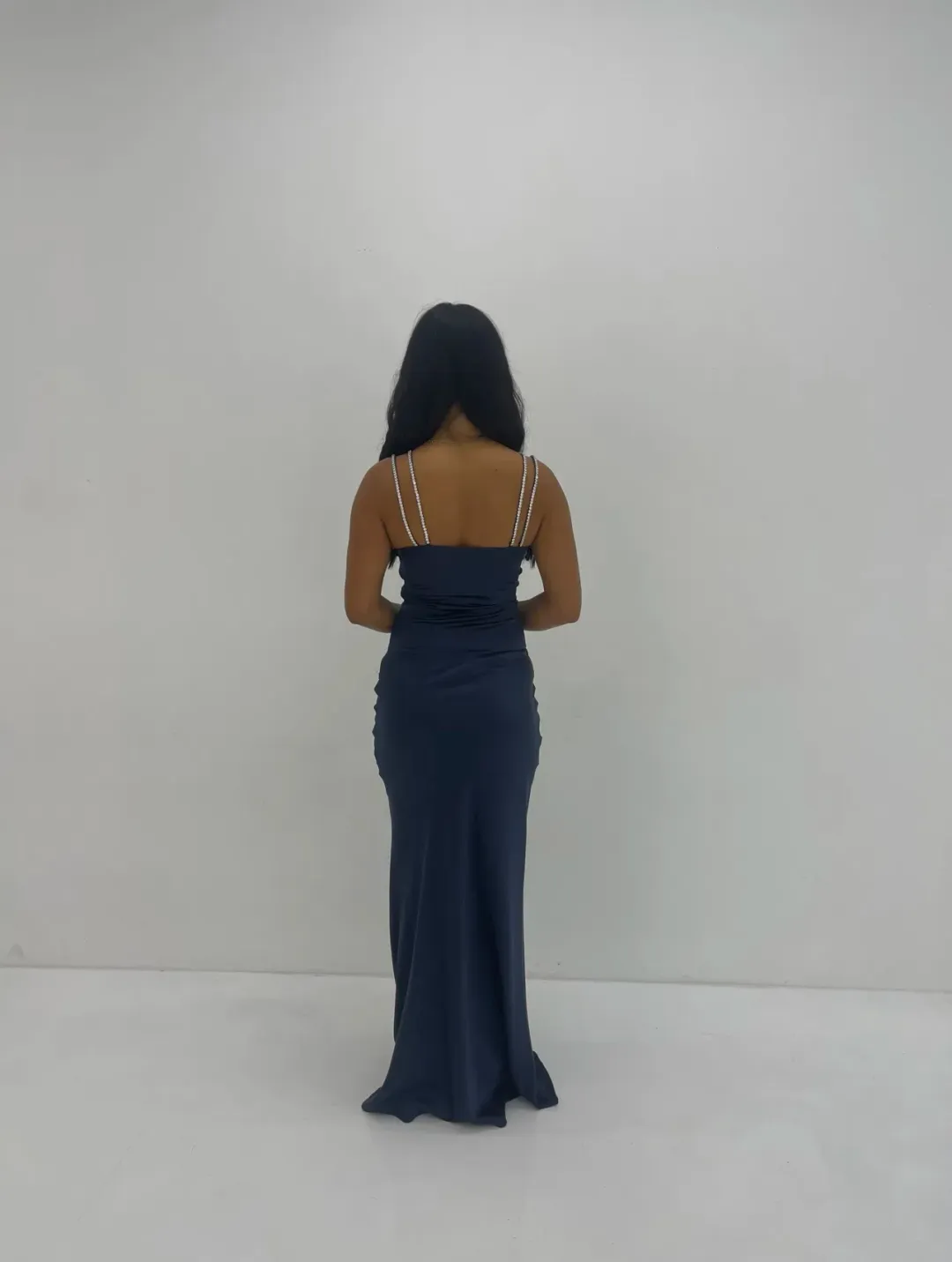 Natalie Rolt Cecilia Gown Navy Blue Size 1 / AU 8 for rent on The Volte - main image
