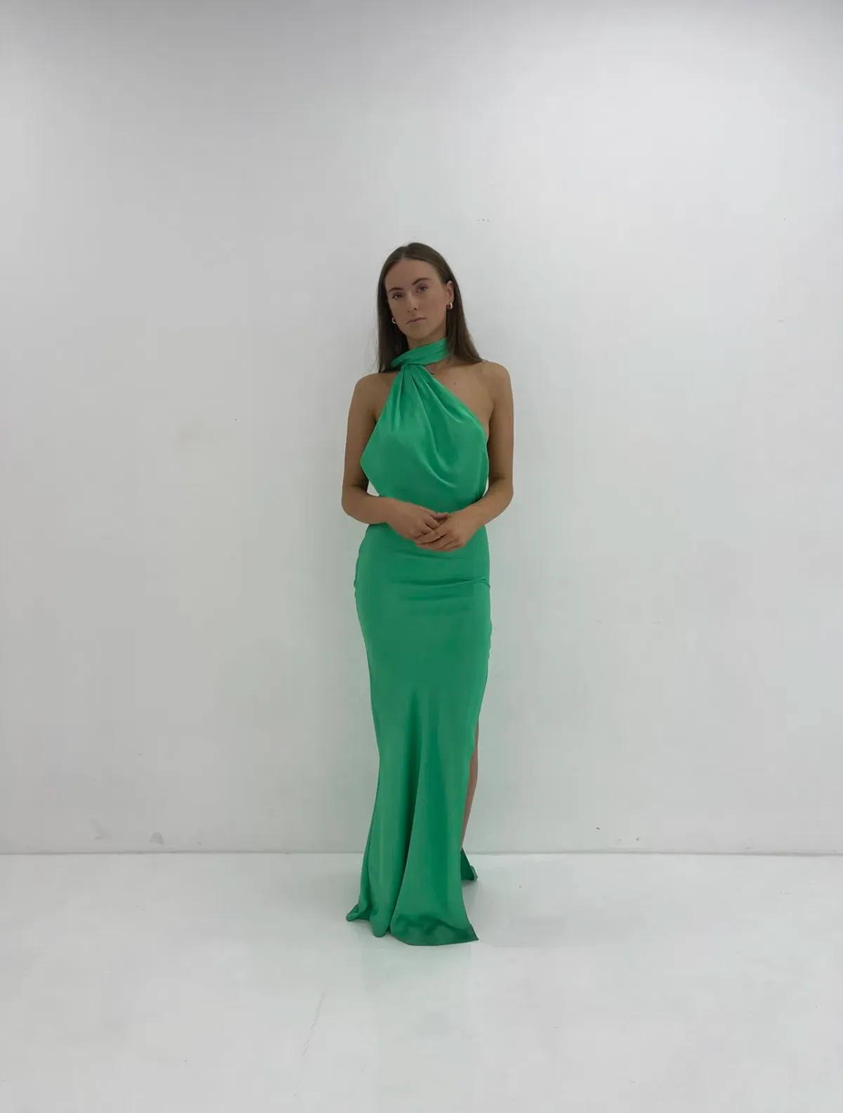 Rat & Boa Azzara Gown Green Size XS/AU 6 for rent on The Volte - main image