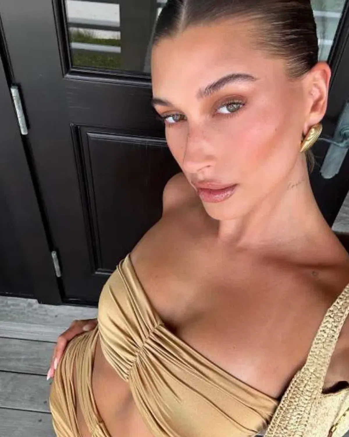 Maygel Coronel Dorato Dress Gold One Size for rent on The Volte - main image