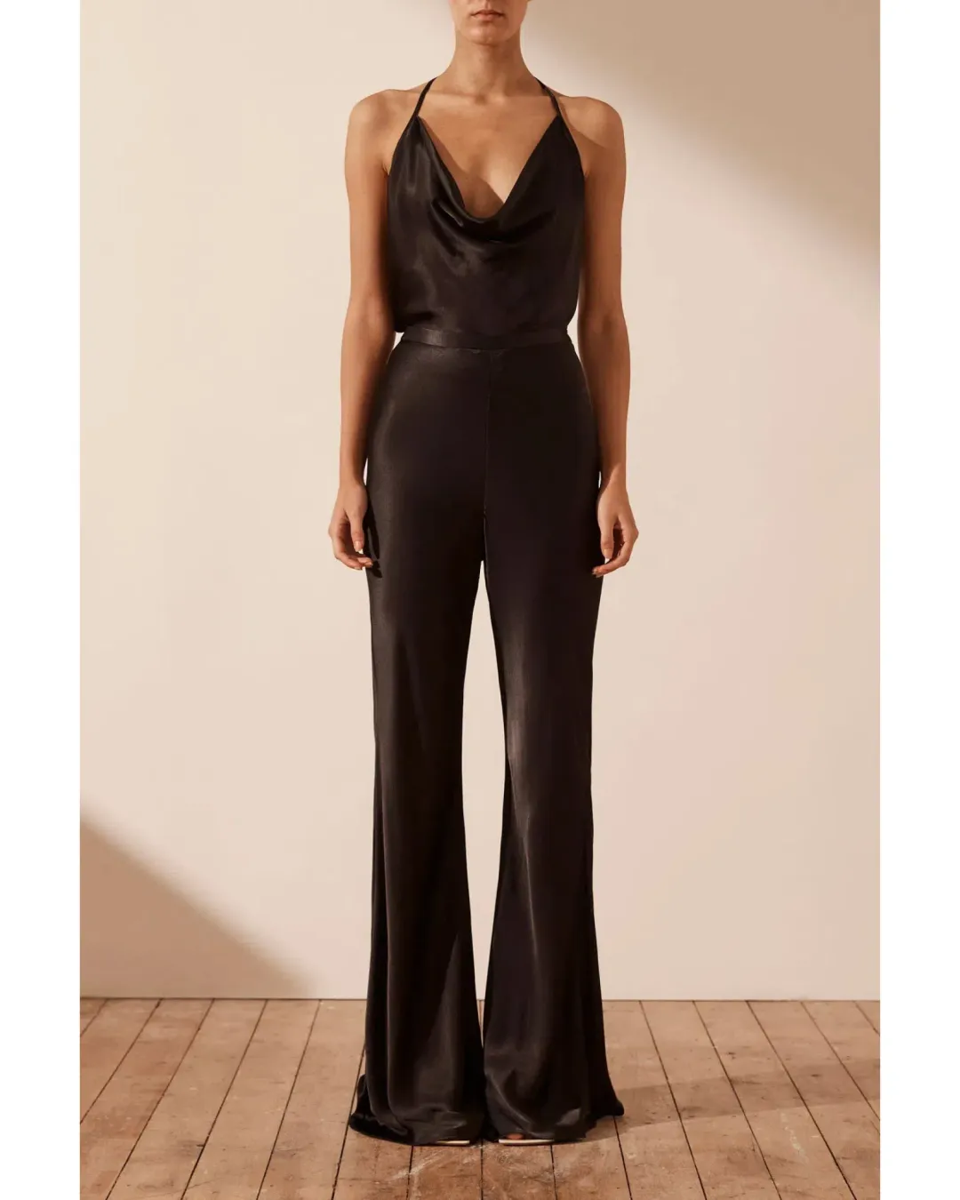 Shona Joy Camille Bias Cut Pants Black Size AU 12  for rent on The Volte - main image